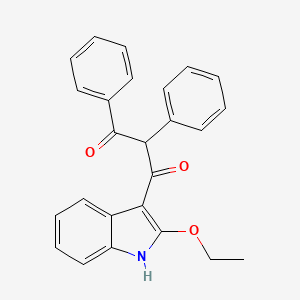 1,3-Propanedione, 1-(2-ethoxy-1H-indol-3-yl)-2,3-diphenyl-