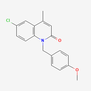 6-Chloro-1-[(4-methoxyphenyl)methyl]-4-methylquinolin-2(1H)-one