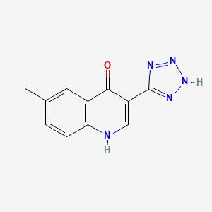 3-(1,2-Dihydro-5H-tetrazol-5-ylidene)-6-methylquinolin-4(3H)-one