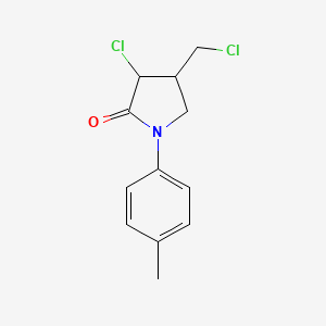 3-Chloro-4-(chloromethyl)-1-(4-methylphenyl)pyrrolidin-2-one