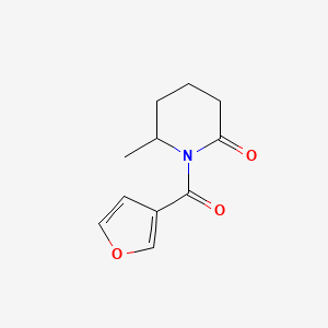 1-(Furan-3-carbonyl)-6-methylpiperidin-2-one