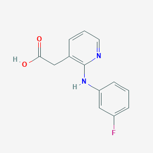 [2-(3-Fluoroanilino)pyridin-3-yl]acetic acid