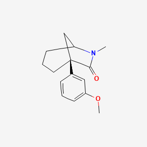 (1R)-1-(3-Methoxyphenyl)-6-methyl-6-azabicyclo[3.2.1]octan-7-one