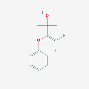 4,4-Difluoro-2-methyl-3-phenoxybut-3-en-2-ol