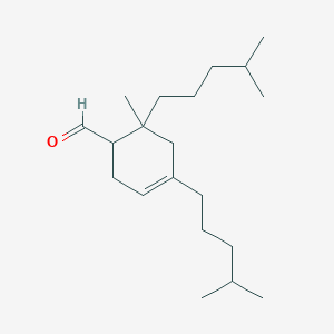 6-Methyl-4,6-bis(4-methylpentyl)cyclohex-3-ene-1-carbaldehyde