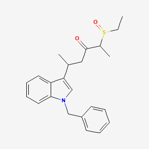 5-(1-Benzyl-1H-indol-3-yl)-2-(ethanesulfinyl)hexan-3-one