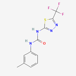 N-(3-Methylphenyl)-N'-[5-(trifluoromethyl)-1,3,4-thiadiazol-2-yl]urea