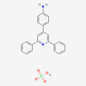 4-(2,6-Diphenylpyridin-4-yl)aniline;perchloric acid