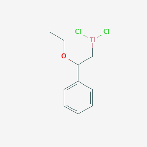 Dichloro(2-ethoxy-2-phenylethyl)thallane