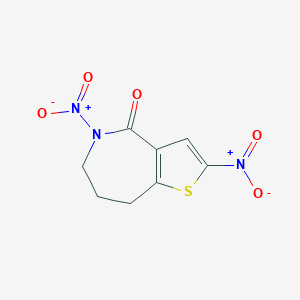 2,5-Dinitro-5,6,7,8-tetrahydro-4H-thieno[3,2-c]azepin-4-one