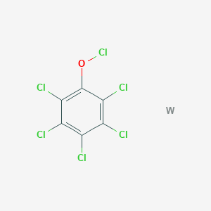 Pentachlorophenyl hypochlorite--tungsten (1/1)