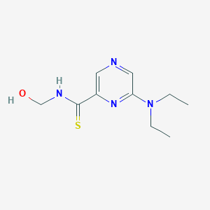 Pyrazinecarbothioamide, 6-(diethylamino)-N-(hydroxymethyl)-