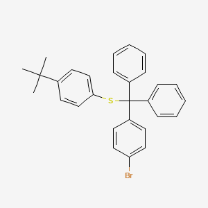 Benzene, 1-bromo-4-[[[4-(1,1-dimethylethyl)phenyl]thio]diphenylmethyl]-