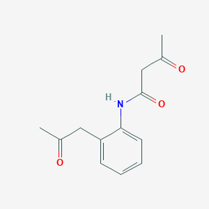 Butanamide, 3-oxo-N-[2-(2-oxopropyl)phenyl]-