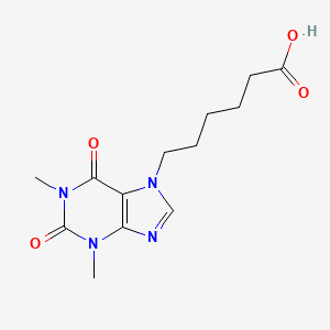 6-(1,3-Dimethyl-2,6-dioxopurin-7-YL)hexanoic acid