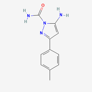 5-Amino-3-(4-methylphenyl)-1H-pyrazole-1-carboxamide