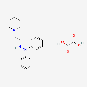 1,1-Diphenyl-2-(2-piperidin-1-ylethyl)hydrazine;oxalic acid