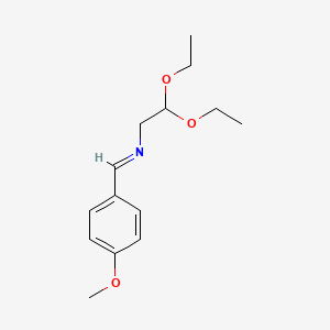 (E)-N-(2,2-Diethoxyethyl)-1-(4-methoxyphenyl)methanimine