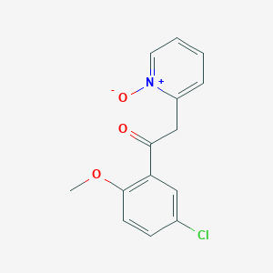 1-(5-Chloro-2-methoxyphenyl)-2-(1-oxo-1lambda~5~-pyridin-2-yl)ethan-1-one