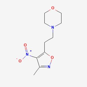 Morpholine, 4-[2-(3-methyl-4-nitro-5-isoxazolyl)ethyl]-