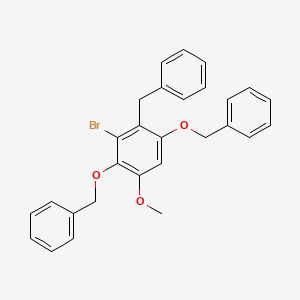 1,1'-[(2-Benzyl-3-bromo-5-methoxy-1,4-phenylene)bis(oxymethylene)]dibenzene