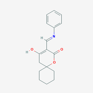 3-(Anilinomethylidene)-1-oxaspiro[5.5]undecane-2,4-dione