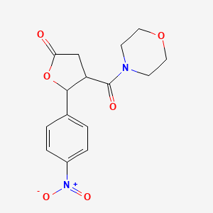 4-(Morpholine-4-carbonyl)-5-(4-nitrophenyl)oxolan-2-one