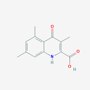 2-Quinolinecarboxylic acid, 4-hydroxy-3,5,7-trimethyl-