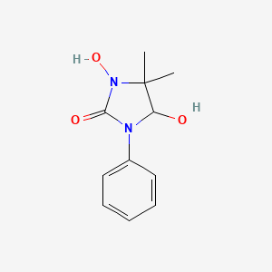 3,5-Dihydroxy-4,4-dimethyl-1-phenylimidazolidin-2-one