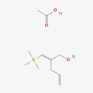 Acetic acid;2-(trimethylsilylmethylidene)pent-4-en-1-ol