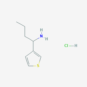 molecular formula C8H14ClNS B1457981 1-(噻吩-3-基)丁-1-胺盐酸盐 CAS No. 1864056-32-5