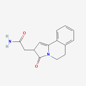 Pyrrolo[2,1-a]isoquinoline-2-acetamide, 2,3,5,6-tetrahydro-3-oxo-