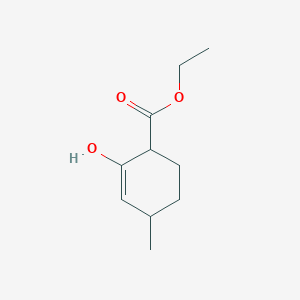 molecular formula C10H16O3 B14579827 Ethyl 2-hydroxy-4-methylcyclohex-2-ene-1-carboxylate CAS No. 61424-94-0