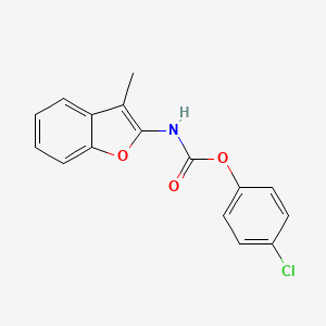 Carbamic acid, (3-methyl-2-benzofuranyl)-, 4-chlorophenyl ester