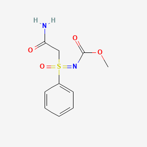 Methyl [(2-amino-2-oxoethyl)(oxo)phenyl-lambda~6~-sulfanylidene]carbamate