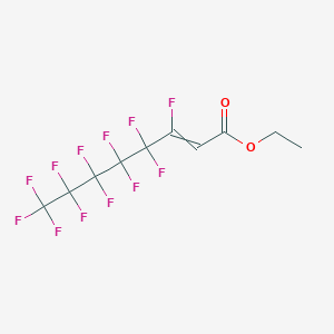 molecular formula C10H6F12O2 B14579855 Ethyl 3,4,4,5,5,6,6,7,7,8,8,8-dodecafluorooct-2-enoate CAS No. 61282-87-9