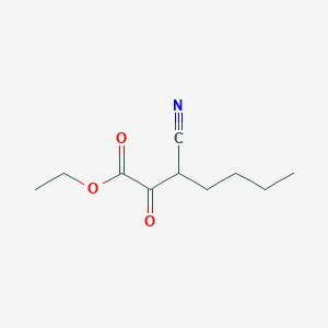 molecular formula C10H15NO3 B14579860 Ethyl 3-cyano-2-oxoheptanoate CAS No. 61203-00-7