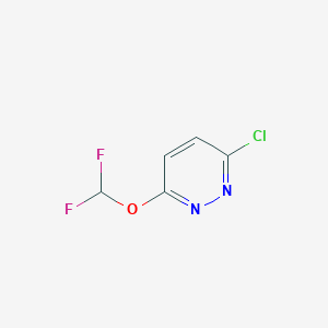 molecular formula C5H3ClF2N2O B1457995 3-Chloro-6-(difluoromethoxy)pyridazine CAS No. 1084812-45-2