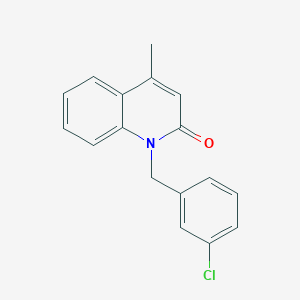 1-[(3-Chlorophenyl)methyl]-4-methylquinolin-2(1H)-one