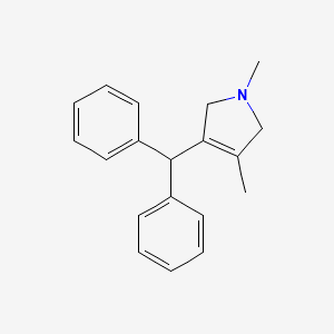 1H-Pyrrole, 3-(diphenylmethyl)-2,5-dihydro-1,4-dimethyl-