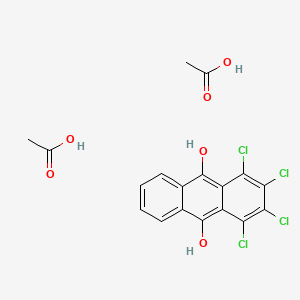 Acetic acid;1,2,3,4-tetrachloroanthracene-9,10-diol