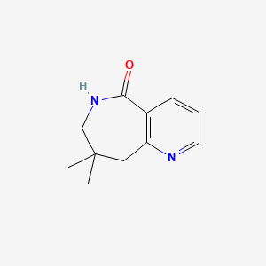 5H-Pyrido[3,2-c]azepin-5-one, 6,7,8,9-tetrahydro-8,8-dimethyl-