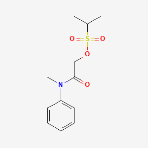 2-[Methyl(phenyl)amino]-2-oxoethyl propane-2-sulfonate