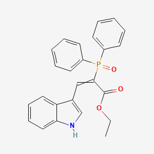 Ethyl 2-(diphenylphosphoryl)-3-(1H-indol-3-yl)prop-2-enoate