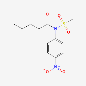 N-(Methanesulfonyl)-N-(4-nitrophenyl)pentanamide