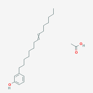 Acetic acid;3-pentadec-8-enylphenol