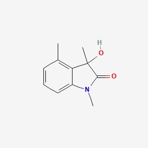 2H-Indol-2-one, 1,3-dihydro-3-hydroxy-1,3,4-trimethyl-