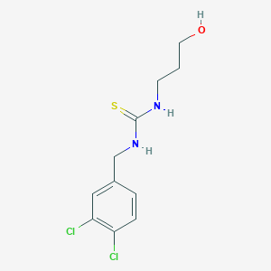 N-[(3,4-Dichlorophenyl)methyl]-N'-(3-hydroxypropyl)thiourea