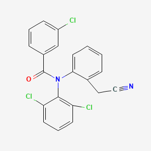 3-Chloro-N-[2-(cyanomethyl)phenyl]-N-(2,6-dichlorophenyl)benzamide