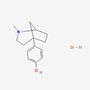 4-(2-Methyl-2-azabicyclo[3.2.1]octan-5-yl)phenol;hydrobromide